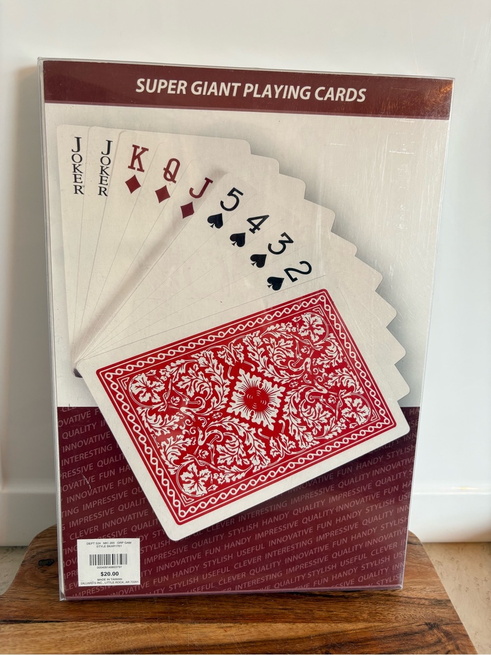 Dillard's branded Super Giant Playing Cards